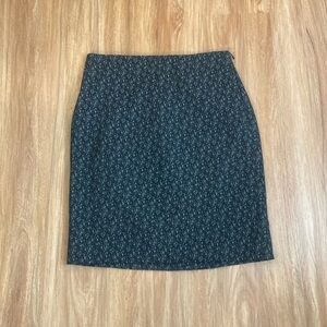 MM. LAFLEUR Noho Lined Pencil Skirt in Black White Marled Size 6